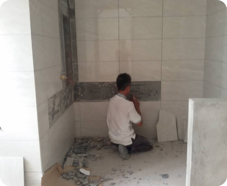 Tile installation